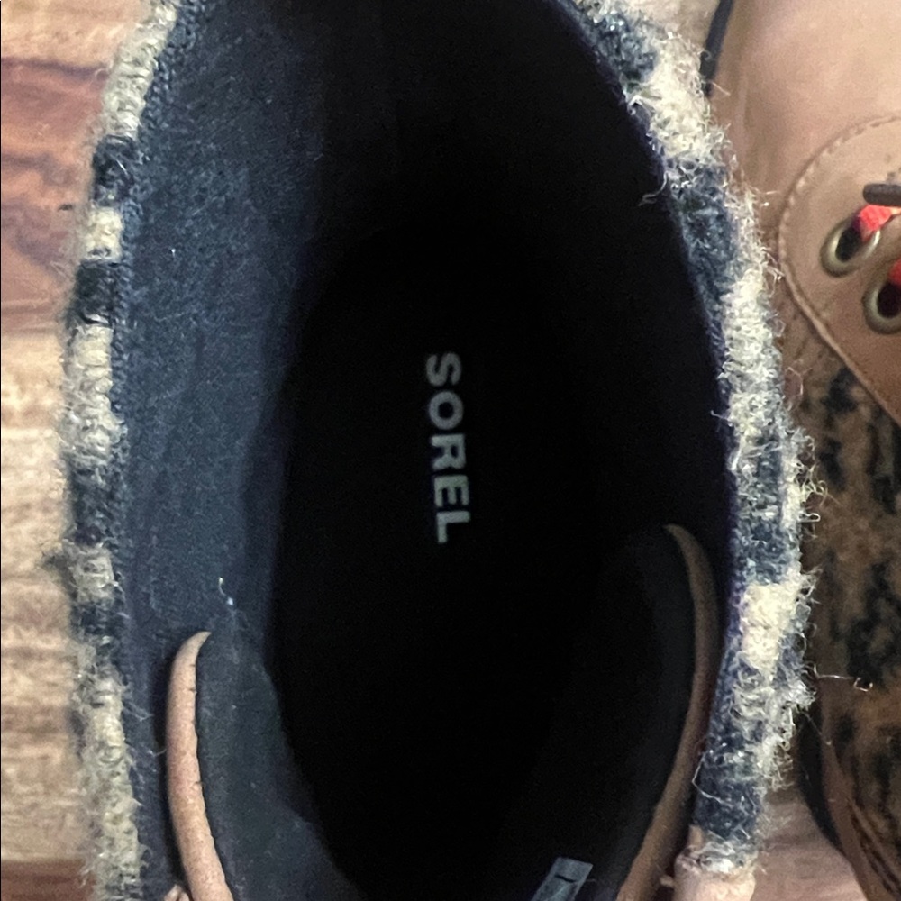 Sorel Women's Brown and Leopard Lexie Wedge Boot - 6 - Picture 5 of 7